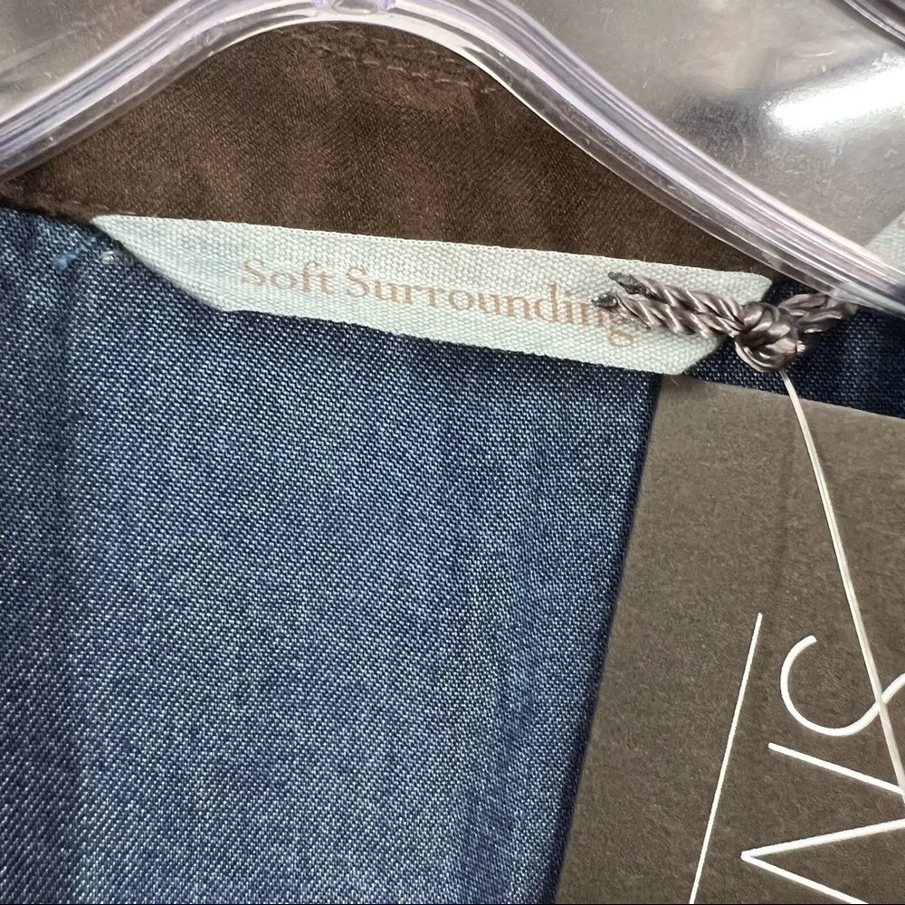 Icons Soft Surroundings Urbina dress denim blue S (6-8)